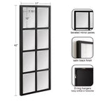 Miroir mural à carreaux Stryker 17x42 de Kate & Laurel All Things Decor - Bois