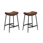 Nathan James Set of 2 Arlo Backless Counter Height Barstool