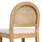 Nathan James Lot de 2 tabourets de bar hauteur comptoir en bouclette Bailey