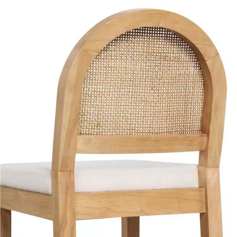 Nathan James Lot de 2 tabourets de bar hauteur comptoir en bouclette Bailey