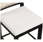 Nathan James Lot de 2 tabourets de bar hauteur comptoir en bouclette Bailey