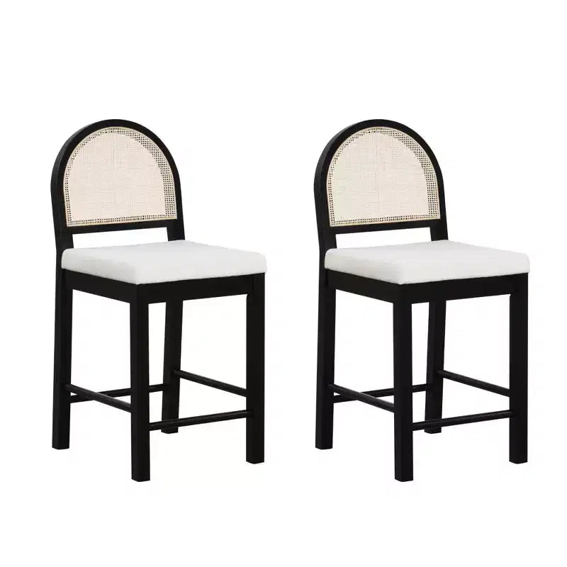 Nathan James Set of 2 Bailey Boucle Counter Height Barstools