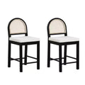 Nathan James Set of 2 Bailey Boucle Counter Height Barstools