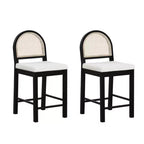 Nathan James Set of 2 Bailey Boucle Counter Height Barstools