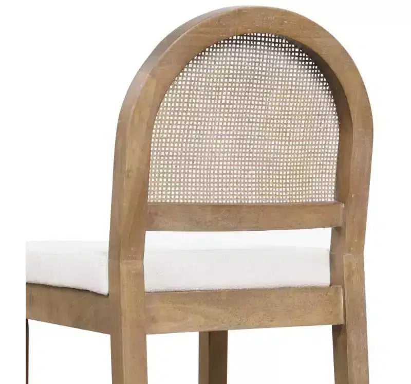 Nathan James Lot de 4 tabourets de bar hauteur comptoir Bailey en bouclette