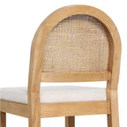 Nathan James Lot de 4 tabourets de bar hauteur comptoir Bailey en bouclette
