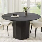 Dovelina Modern Round Dining Table Wood Kitchen Table