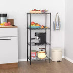 FDW Étagères de rangement à 4 niveaux, étagères de garage, étagères réglables, capacité de charge totale de 272 kg, multifonctionnelles et durables
