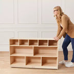Meuble de rangement mobile à 10 casiers ECR4Kids, mobilier de salle de classe
