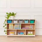 Meuble de rangement mobile à 10 casiers ECR4Kids, mobilier de salle de classe