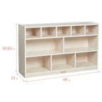 Meuble de rangement mobile à 10 casiers ECR4Kids, mobilier de salle de classe