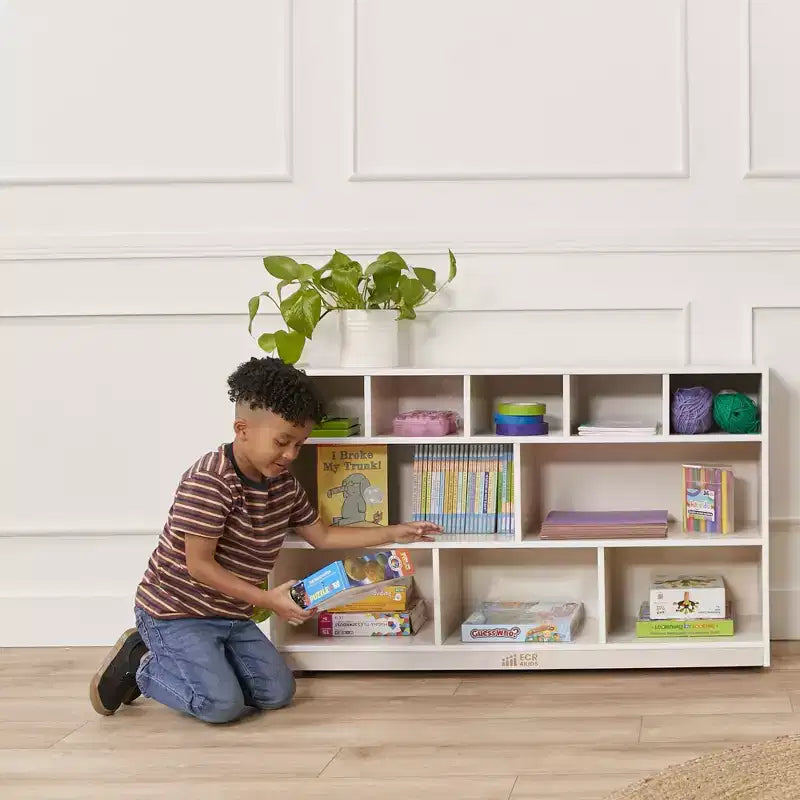 Meuble de rangement mobile à 10 casiers ECR4Kids, mobilier de salle de classe