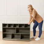 Meuble de rangement mobile à 10 casiers ECR4Kids, mobilier de salle de classe