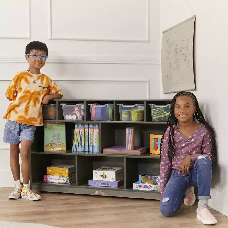 Meuble de rangement mobile à 10 casiers ECR4Kids, mobilier de salle de classe