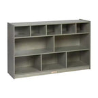 ECR4Kids 5+5 Cubby and Storage Mobile Tray Cabinet, Classroom Furniture