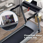 Tapis de course pliable, Tapis roulant électrique compact pliable, Vitesse de course 0,8-14 km/h, Capacité de poids de 150 kg pour la maison, le bureau, la salle de sport, la marche, le jogging