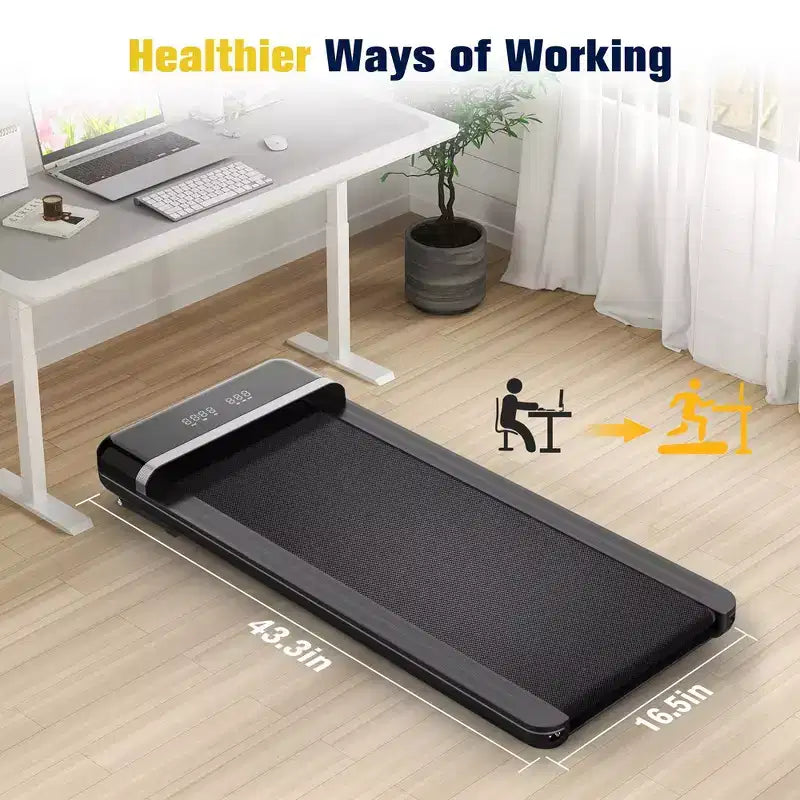 Tapis de course Redliro pour la maison/le bureau – Capacité de 136 kg – Tapis de course portable ultra silencieux avec télécommande