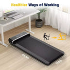 Tapis de course Redliro pour la maison/le bureau – Capacité de 136 kg – Tapis de course portable ultra silencieux avec télécommande