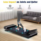 Tapis de course Redliro pour la maison/le bureau – Capacité de 136 kg – Tapis de course portable ultra silencieux avec télécommande