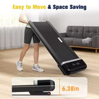 Tapis de course Redliro pour la maison/le bureau – Capacité de 136 kg – Tapis de course portable ultra silencieux avec télécommande