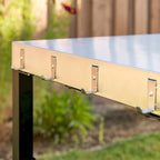 Chariot de préparation de barbecue Nexgrill en acier inoxydable avec double étagère