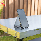 Chariot de préparation de barbecue Nexgrill en acier inoxydable avec double étagère