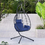 Fauteuil suspendu en osier imperméable
