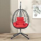 Fauteuil suspendu en osier imperméable