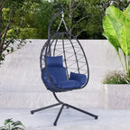 Fauteuil suspendu en osier imperméable