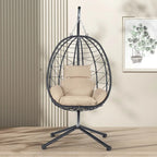 Fauteuil suspendu en osier imperméable