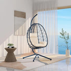 Fauteuil suspendu en osier imperméable