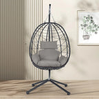Fauteuil suspendu en osier imperméable