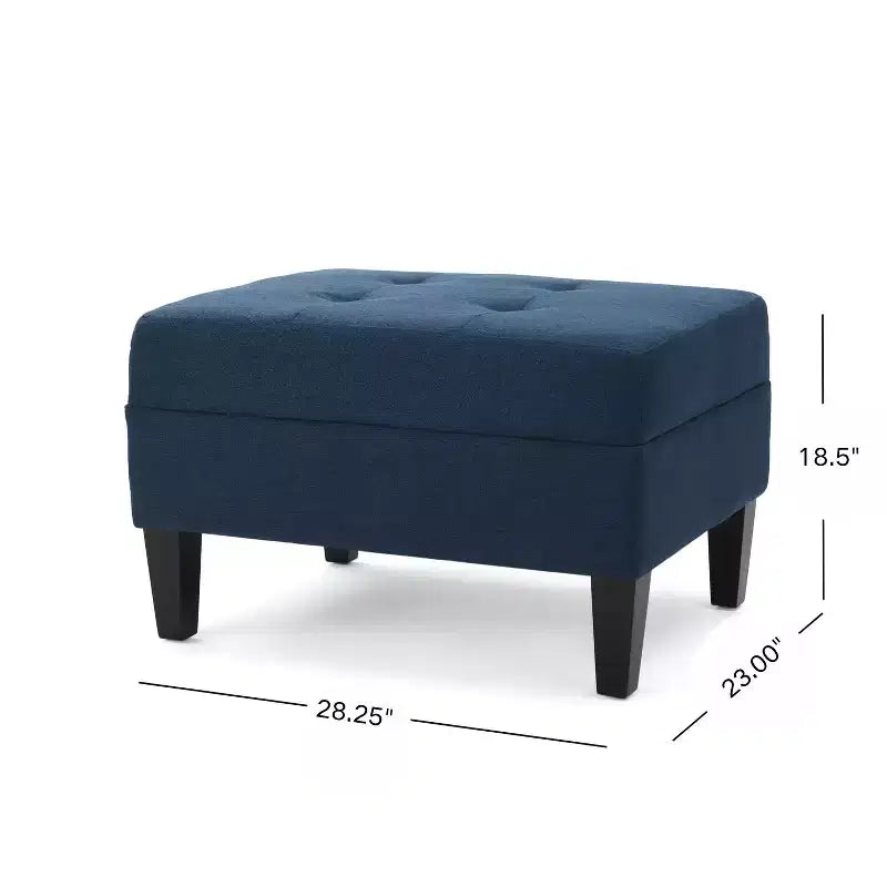 Christopher Knight Home Zahra Pouf capitonné en tissu contemporain