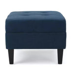 Christopher Knight Home Zahra Pouf capitonné en tissu contemporain