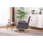 Fauteuil à bascule, Fauteuil d'appoint rembourré pour chambre de bébé, salon, petit fauteuil à bascule contemporain, fauteuil à accoudoirs rembourré pour enfants