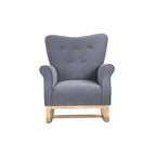 Fauteuil à bascule, Fauteuil d'appoint rembourré pour chambre de bébé, salon, petit fauteuil à bascule contemporain, fauteuil à accoudoirs rembourré pour enfants
