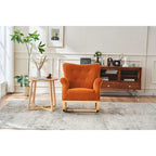 Fauteuil à bascule, Fauteuil d'appoint rembourré pour chambre de bébé, salon, petit fauteuil à bascule contemporain, fauteuil à accoudoirs rembourré pour enfants