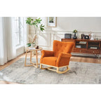 Fauteuil à bascule, Fauteuil d'appoint rembourré pour chambre de bébé, salon, petit fauteuil à bascule contemporain, fauteuil à accoudoirs rembourré pour enfants
