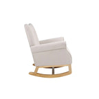 Fauteuil à bascule, Fauteuil d'appoint rembourré pour chambre de bébé, salon, petit fauteuil à bascule contemporain, fauteuil à accoudoirs rembourré pour enfants