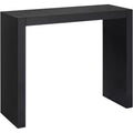 55 Downing Street Modern Minimalist Gloss Black Rectangular Bar Table 60 x 18 for Spaces Living Room Kitchen Bedroom Bedside Entryway House Bathroom