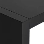 55 Downing Street Table de Bar Rectangulaire Noir Brillant Minimaliste Moderne 60 x 18 pour Espaces Salon Cuisine Chambre Chevet Entrée Salle de Bain