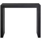 55 Downing Street Table de Bar Rectangulaire Noir Brillant Minimaliste Moderne 60 x 18 pour Espaces Salon Cuisine Chambre Chevet Entrée Salle de Bain