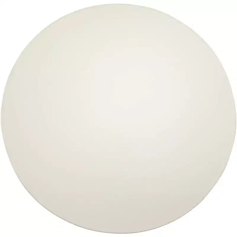 Table de bar ronde Studio 55D Cookie moderne en acier inoxydable brossé 25 1/2 po de largeur Dessus de table en bois blanc argenté pour salon cuisine