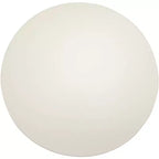Table de bar ronde Studio 55D Cookie moderne en acier inoxydable brossé 25 1/2 po de largeur Dessus de table en bois blanc argenté pour salon cuisine