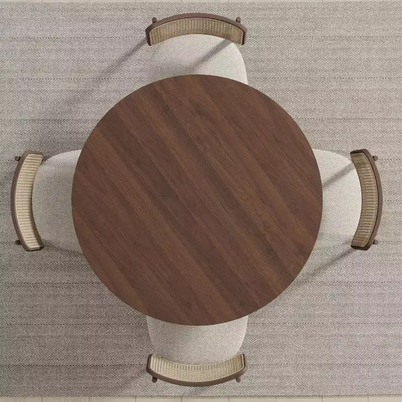 Dovelina Table de Salle à Manger Table de Cuisine Moderne en Bois Table de Salle à Manger