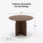 Dovelina Table de Salle à Manger Table de Cuisine Moderne en Bois Table de Salle à Manger