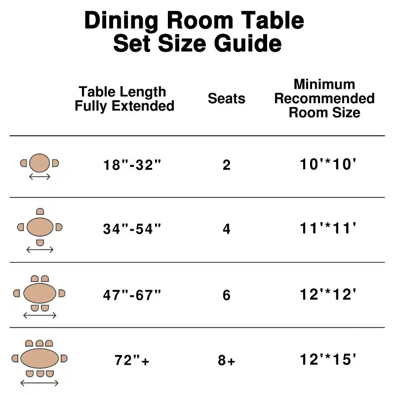 Dovelina Table de Salle à Manger Table de Cuisine Moderne en Bois Table de Salle à Manger