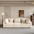 3 Seater Sofa with Removable Back Cushions and 5 Pillows