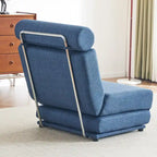 Single Sofa Chair Foldable Bed with Pillow,Portable Sofa Bed,Sofa Chair,Made of Breathable and Wearable Linen