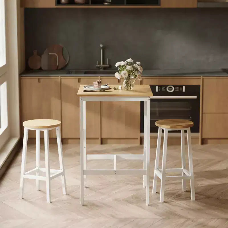 Table de bar, Table haute, Table de comptoir, Table carrée, Table haute, Petite table de cuisine pour 2, Table basse, Table de bar hauteur comptoir